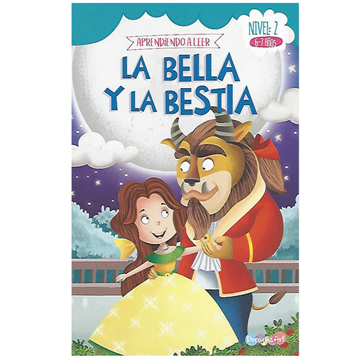 [DR-190] LIBRO DREAMS ART APRENDIENDO A LEER NIVEL 2 6-7 AÑOS LA BELLA Y LA BESTIA