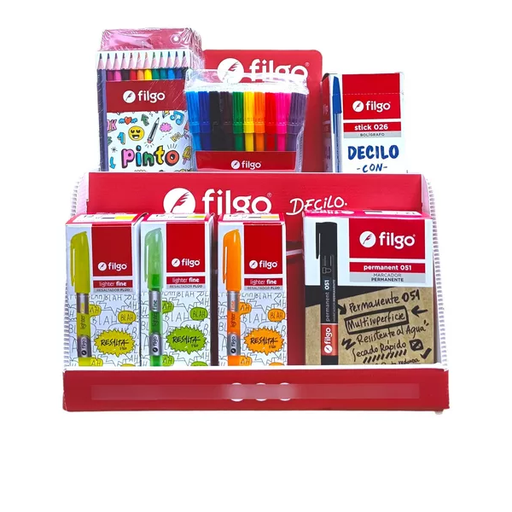 [KIT0025] KIT EXHIBIDOR FILGO CON CARGA VARIANTE 1