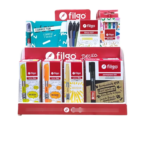 [KIT0027] KIT EXHIBIDOR FILGO CON CARGA VARIANTE 3