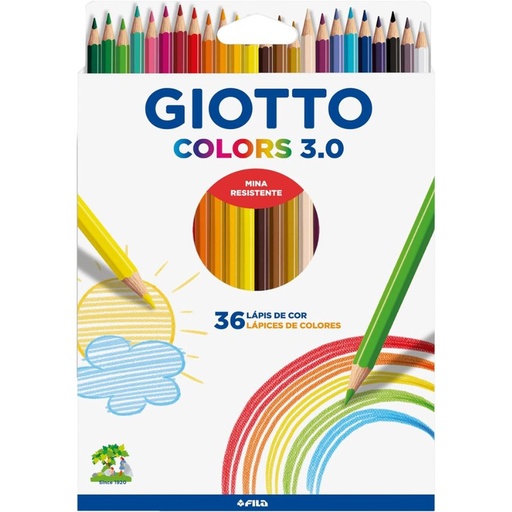 [278300SA] PINTURITAS GIOTTO COLORS 3.0 X36