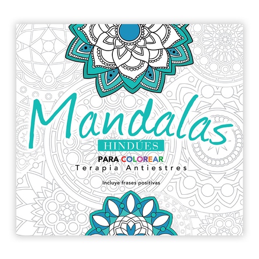 [1117] LIBRO MANDALAS PARA COLOREAR TERAPIA ANTIESTRES HINDUES