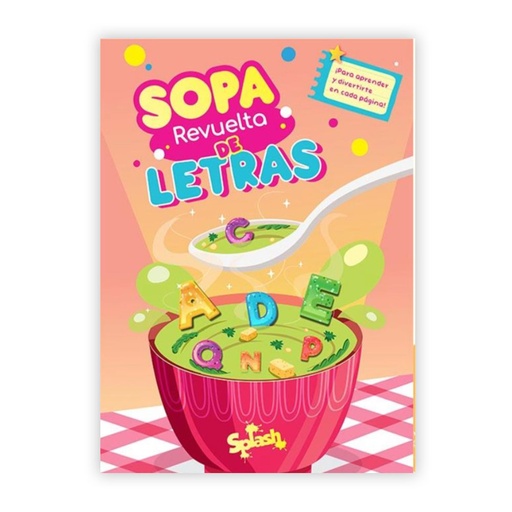 [6110] LIBRO SPLASH SOPA REVUELTA DE LETRAS