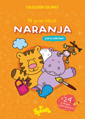 [6093] LIBRO MI GRAN BLOCK PARA COLOREAR NARANJA