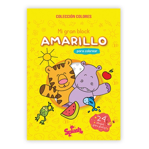 [6094] LIBRO MI GRAN BLOCK PARA COLOREAR AMARILLO