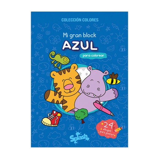[6097] LIBRO MI GRAN BLOCK PARA COLOREAR AZUL