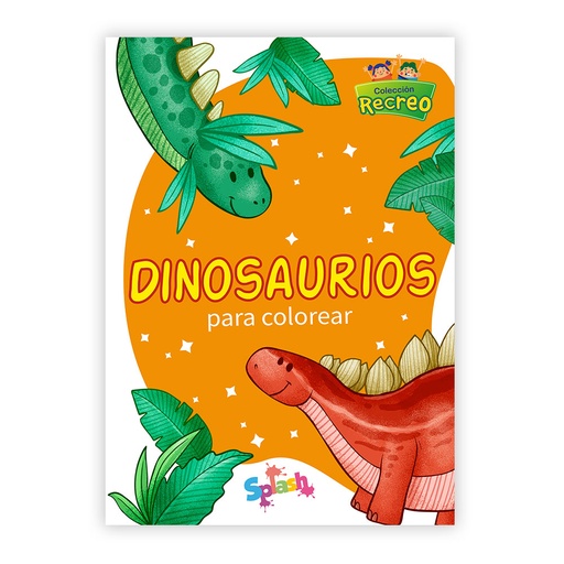 [6075] LIBRO SPLASH COLECCION RECREO DINOSAURIOS PARA COLOREAR