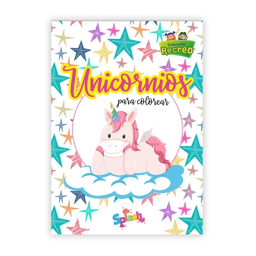[6076] LIBRO SPLASH COLECCION RECREO UNICORNIOS PARA COLOREAR