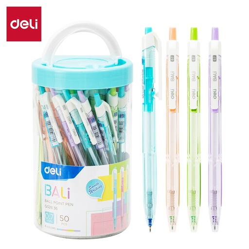 [Q02836] BOLIGRAFO DELI BALI 0.7 PASTEL X50 TINTA AZUL