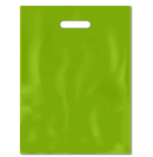 [0691-10291] BOLSA RIÑON 15X20 LISA COLOR VERDE MANZANA X50