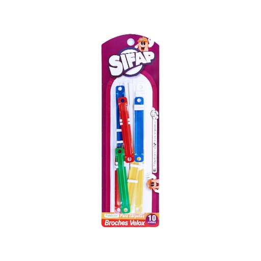 [2700100200] BROCHES VELOX SIFAP PLASTICO X10