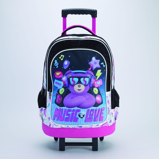 [MO25-T3D-009] MOCHILA FILGO CON CARRO 18'' 3D OSITO