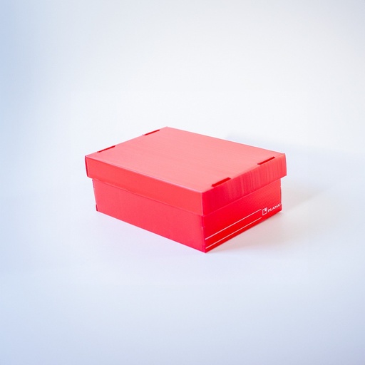[01302-806-006] CAJA PLANA CON TAPA 806 ROJO 31X22X12