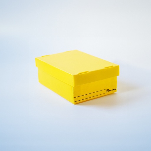 [01302806018] CAJA PLANA CON TAPA 806 AMARILLO 31X22X12