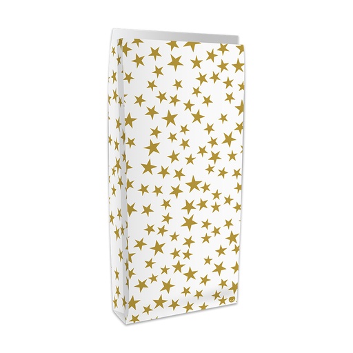 [44401560] SOBRE BOLSA RP GOLD STARS X10 16X6X36CM