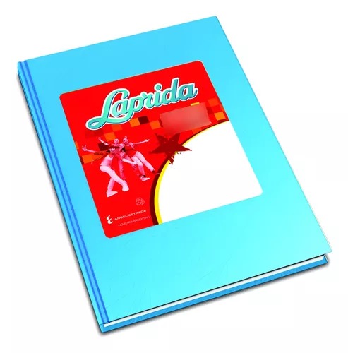 [613024] CUADERNO LAPRIDA ARAÑA TAPA DURA 98H CELESTE RAYADO