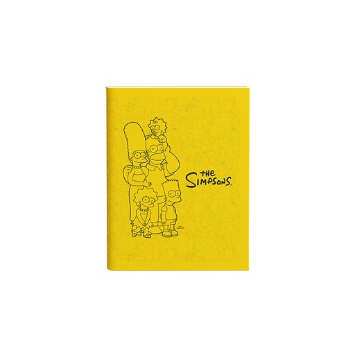 [1202196] CUADERNO MOOVING 16X21 TAPA FLEXIBLE ABROCHADO 48 HOJAS SIMPSON
