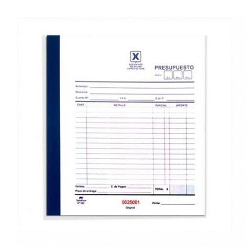 [222D] TALONARIO TALOFFICE  DUPLICADO GRANDE LIQUIDACION