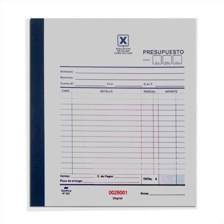 [325] TALONARIO TALOFFICE TRIPLICADO GRANDE