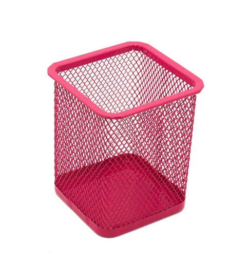 [804FU] PORTALAPIZ VALUES METALICO CUADRADO FUCSIA