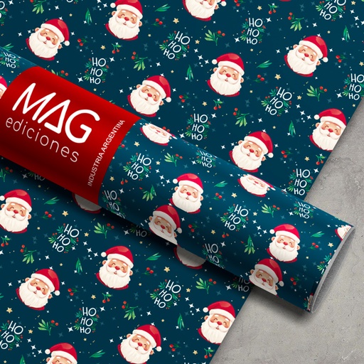 [7062] PAPEL PARA REGALO MAG 70X100 X 10 NAVIDAD SANTA CLAUS