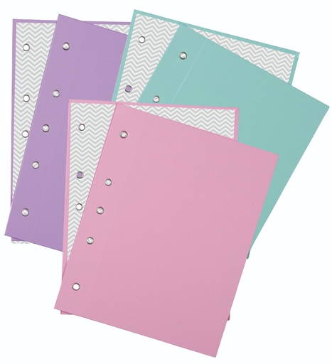 [ZD4P4] CARPETA 2 TAPAS A4 LAMA PVC PASTEL