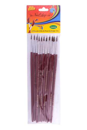 [RE007] PINCEL LAMA PELO PONY REDONDO Nº7 X12