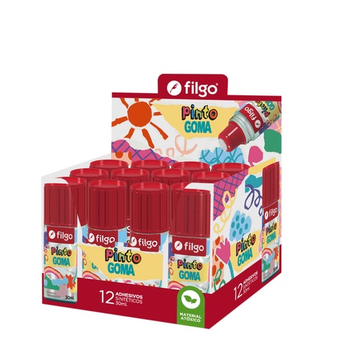 [ADGOMA30-C12] PEGAMENTO FILGO SINTETICO PINTO GOMA X12 30ML