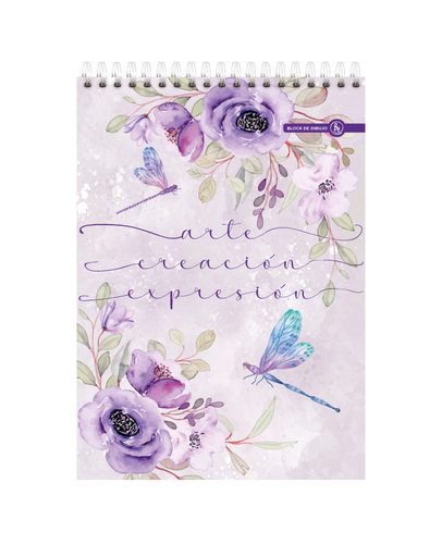 [1041] BLOCK DE DIBUJO RY A5 ANILLADO 15X21 40 HOJAS LISAS VARIOS MODELOS 1041