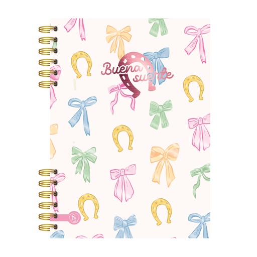 [1017] CUADERNO RY A5 15X21 ANILLADO 80 HOJAS TRENDY 1017