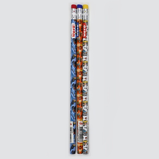 [WE4074] LAPIZ WERO CON GOMA TUBO MONSTER TRUCK X30