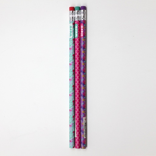 [WE4077] LAPIZ WERO CON GOMA TUBO MERMAIDS SQUAD X30
