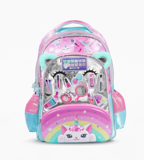 [F6333] MOCHILA FOOTY ESPALDA 18" CON LUZ LED MAKE UP