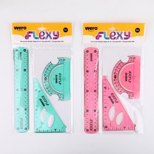 [WE4096] SET GEOMETRIA WERO FLEXIBLE X3 PIEZAS