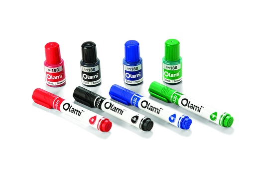 [MPI220-R] MARCADOR OLAMI 220 X12 ROJO PARA PIZZARRA