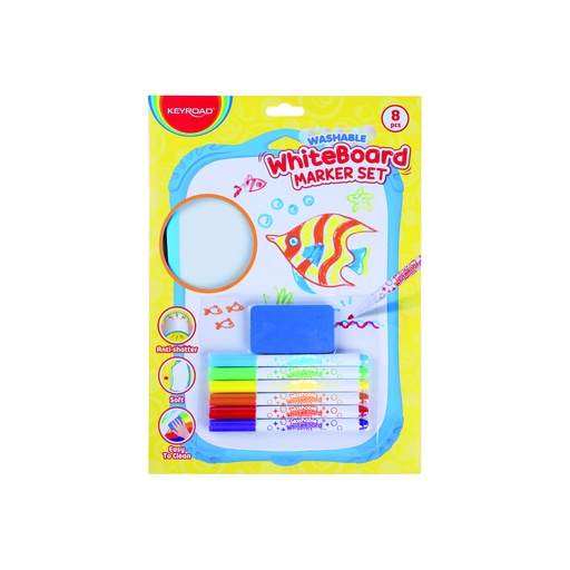 [KR973018] PIZARRA KEYROAD SUMERGIBLE CON 6 MARCADORES + BORRADOR