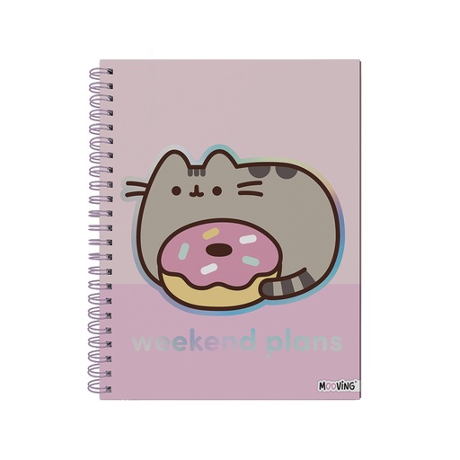 [1206207] CUADERNO MOOVING A4 TAPA DURA 96 HOJAS PUSHEEN