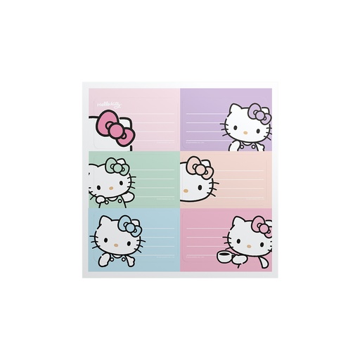 [1301165] ETIQUETAS MOOVING 2 PLANCHAS X6 HELLO KITTY