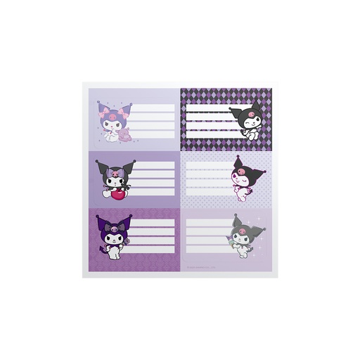 [1301255] ETIQUETAS MOOVING 2 PLANCHAS X6 KUROMI