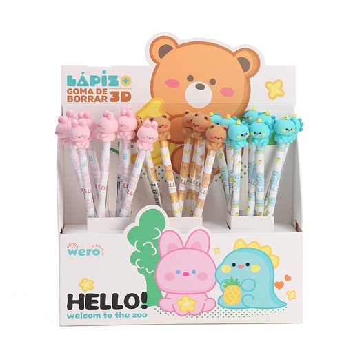 [WE4298] LAPIZ WERO CON TOPER HELLO X1