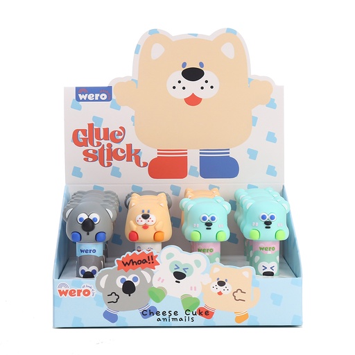 [WE4111] PEGAMENTO WERO EN BARRA CHEESE CUKE ANIMALS X1