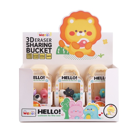 [WE4029] GOMA WERO 3D VALIJA X12 HELLO ZOO