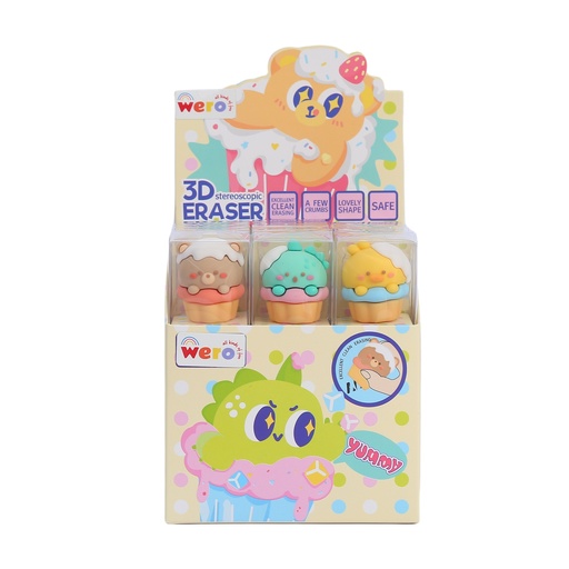 [WE4022] GOMA WERO 3D HELADO X1