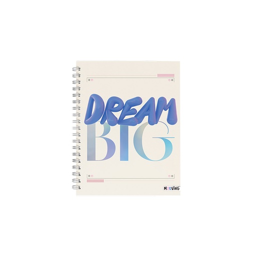 [1205258] CUADERNO MOOVING TAPA DURA 16X21 CON ESPIRAL 80H BALLOON