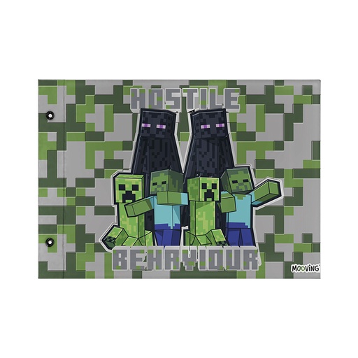 [1004248] CARPETA MOOVING Nº5 2 TAPAS MINECRAFT