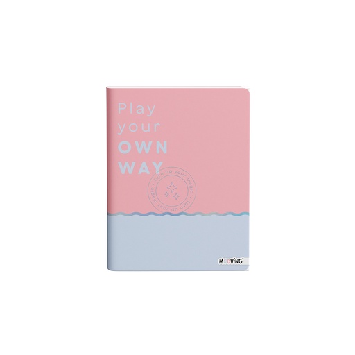 [1159210] CUADERNO MOOVING 16X21 TAPA FLEXIBLE COSIDO 48 HOJAS PASTEL BLOCK