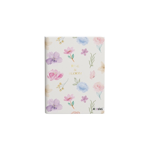 [1159241] CUADERNO MOOVING 16X21 TAPA FLEXIBLE COSIDO 48 HOJAS GARDEN