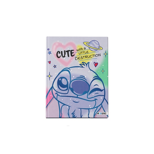 [1203244] CUADERNO MOOVING 16X21 TAPA DURA COSIDO 48 HOJAS STITCH