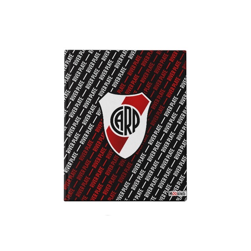 [1224125] CUADERNO MOOVING 19.5X24 TAPA DURA COSIDO 48 HOJAS RIVER PLATE