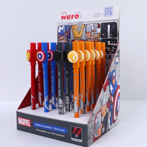[WE4007] BOLIGRAFO WERO BORRABLE X1 MARVEL