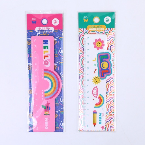 [WE4091] REGLA WERO MADERA 15CM LOL-HELLO